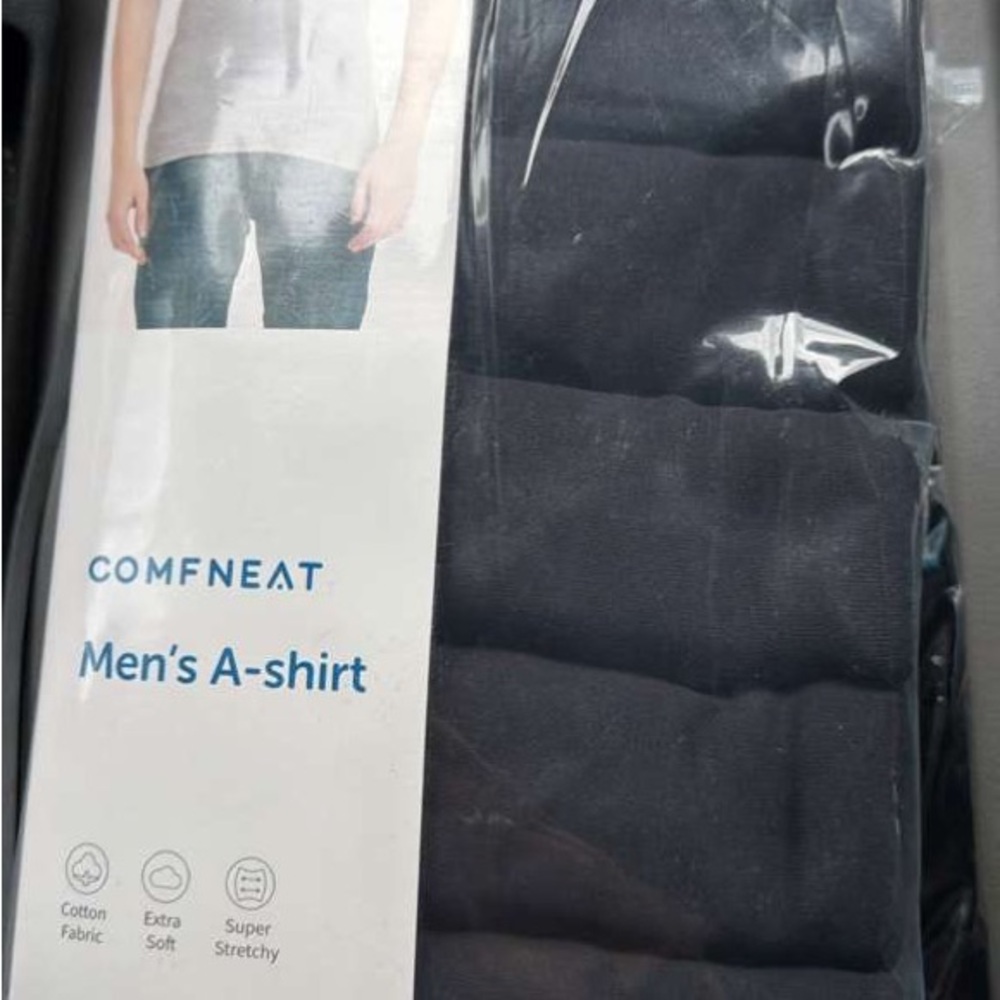 Men's Black A-Shirt